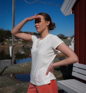 Amundsen Sports Linen Tee Womens Natural