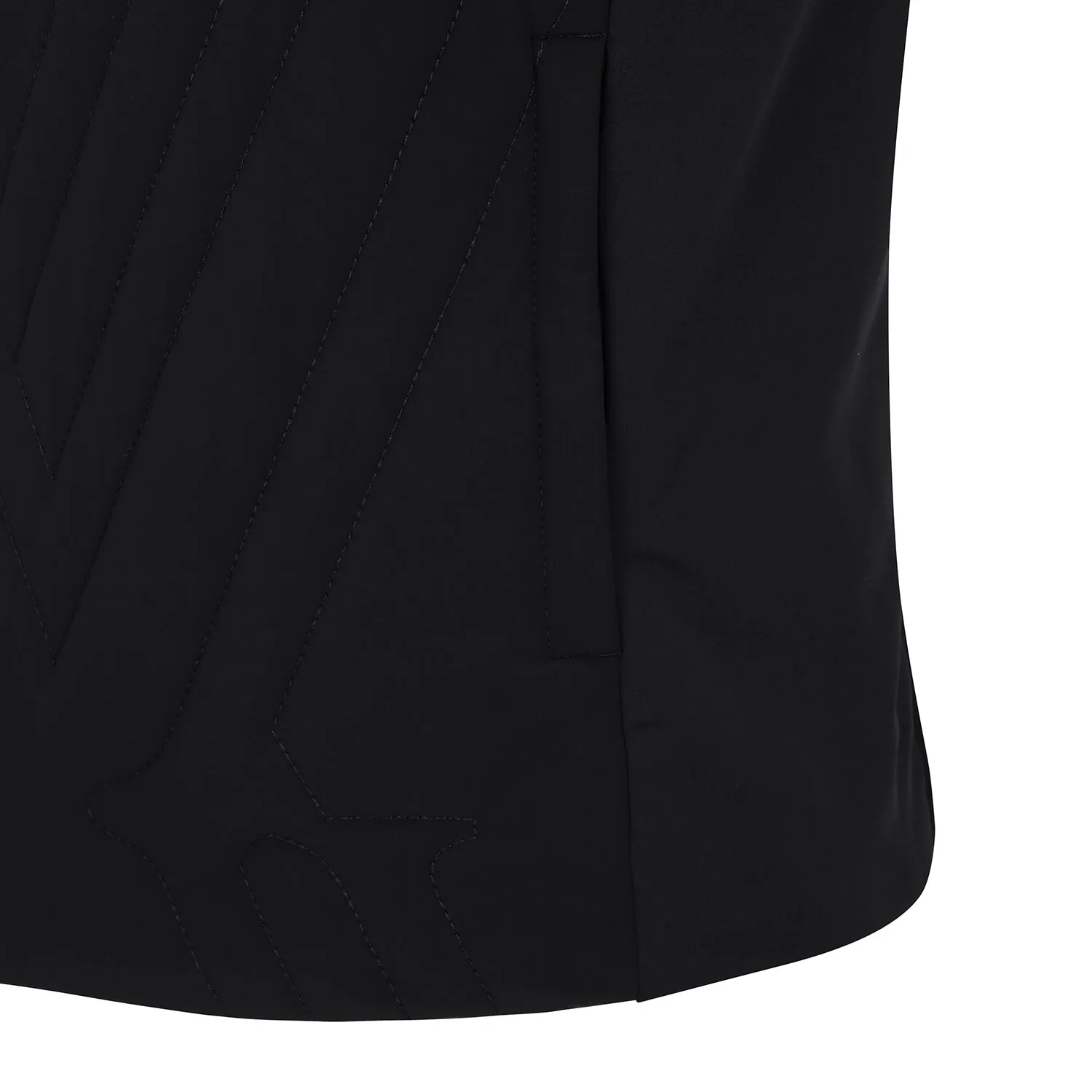ANEW Golf Men Quilting Logo Point JK - Black