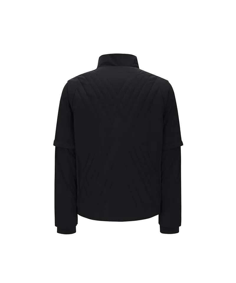ANEW Golf Men Quilting Logo Point JK - Black