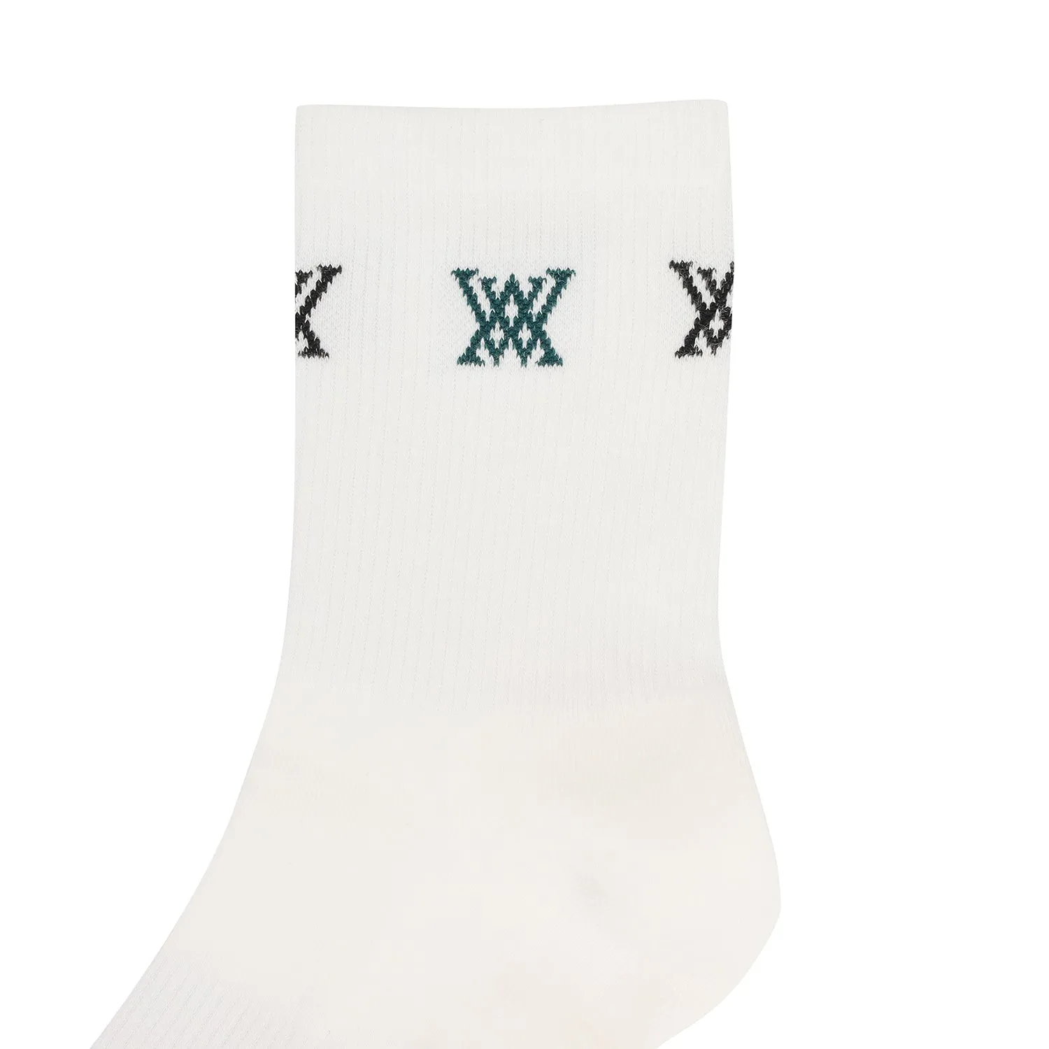 ANEW Golf Men Triple Logo Socks - Off White