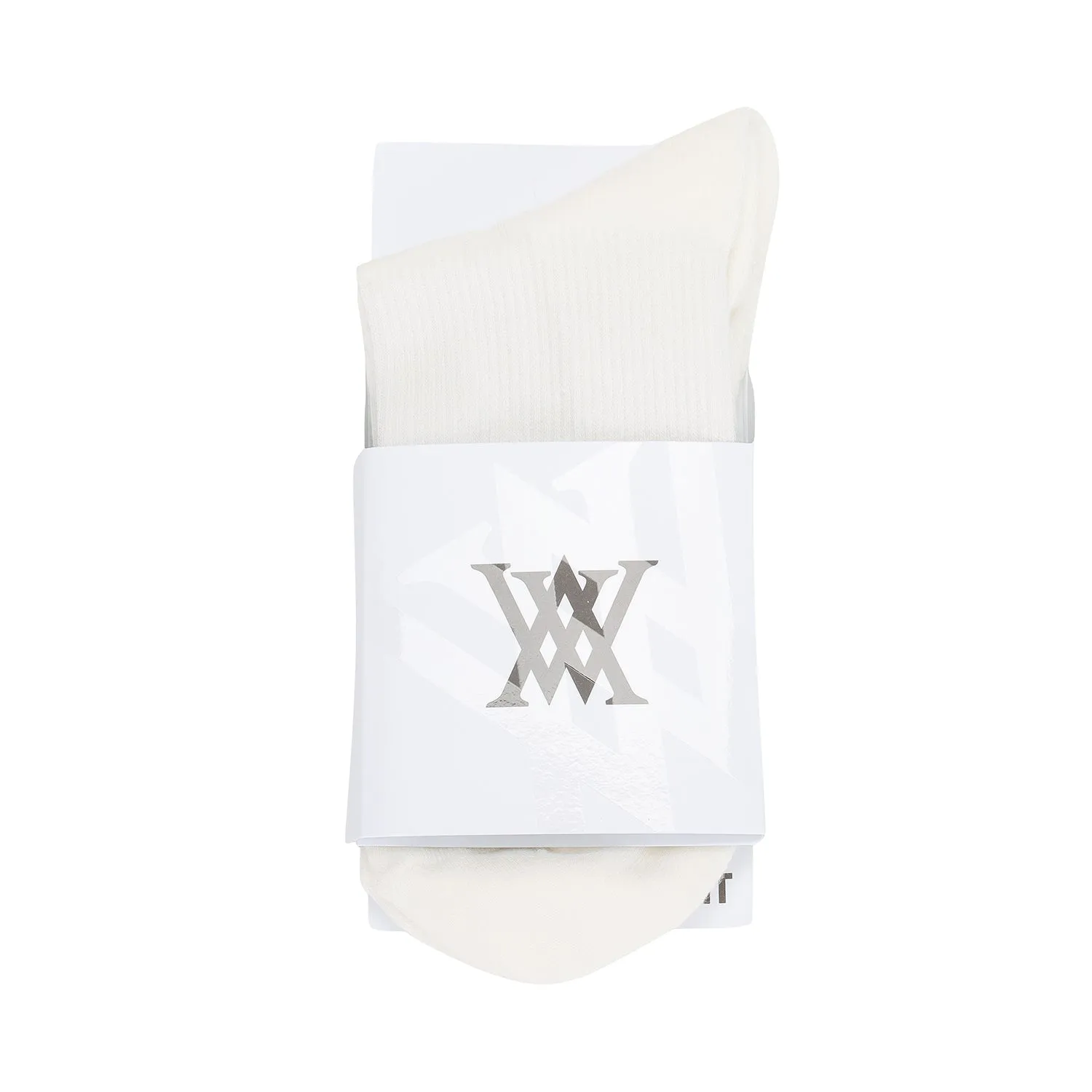 ANEW Golf Men Triple Logo Socks - Off White
