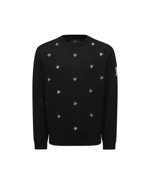 ANEW Golf Men's Logo Pattern Wind Block Pullover - Black