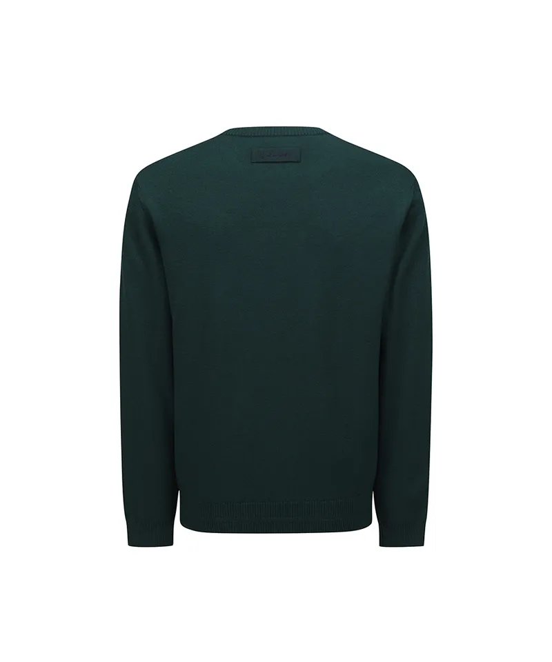 ANEW Golf Men's Logo Pattern Wind Block Pullover - Green
