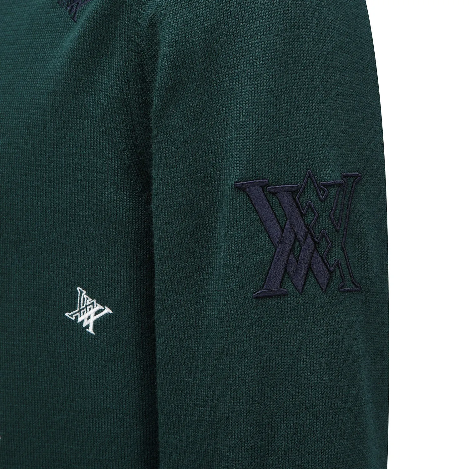 ANEW Golf Men's Logo Pattern Wind Block Pullover - Green