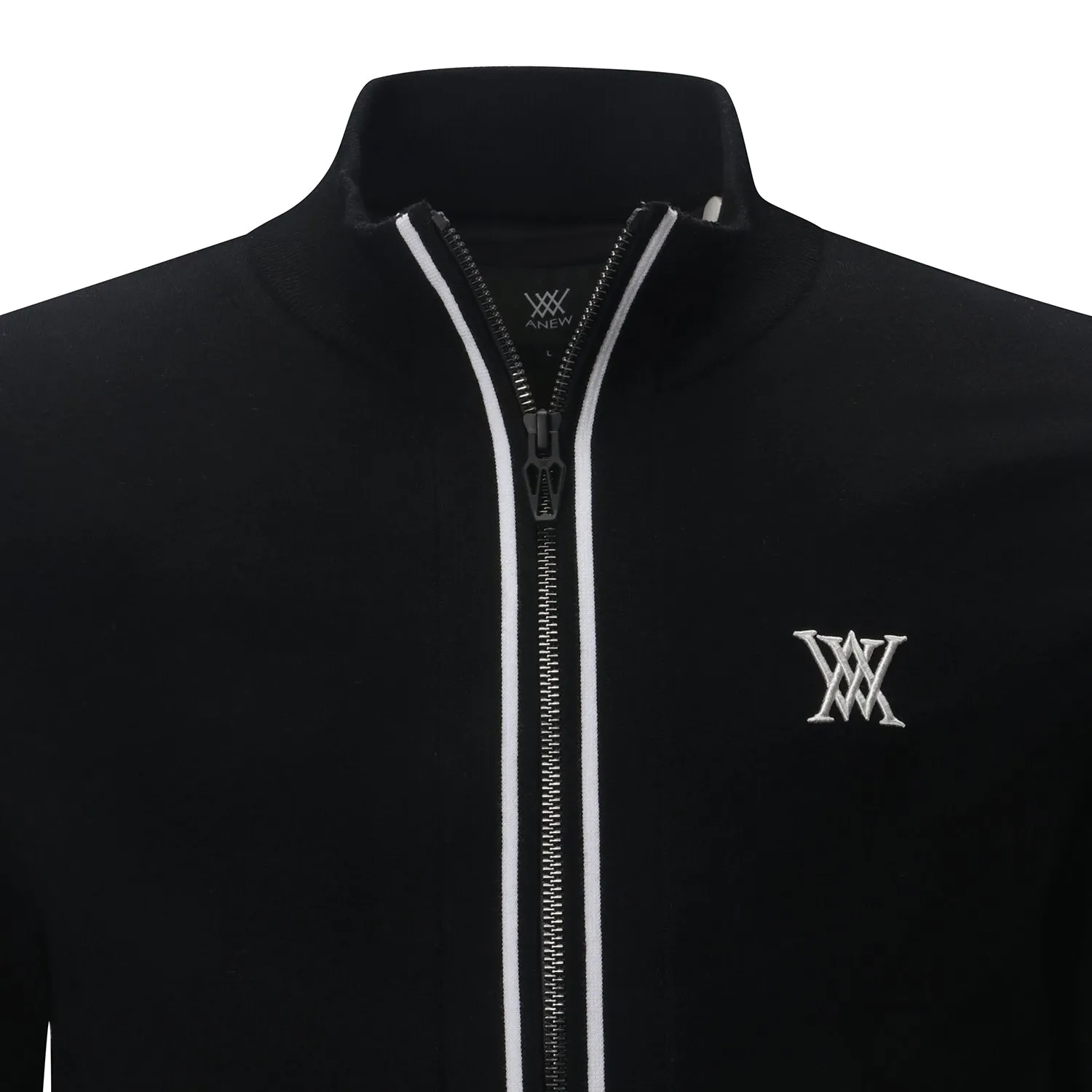 ANEW Golf Men's Two Tone Half Zip-UP Pullover - Black