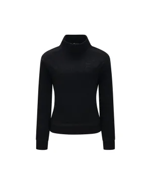 ANEW Golf Women Boucle Harf Neck L/TS - Black