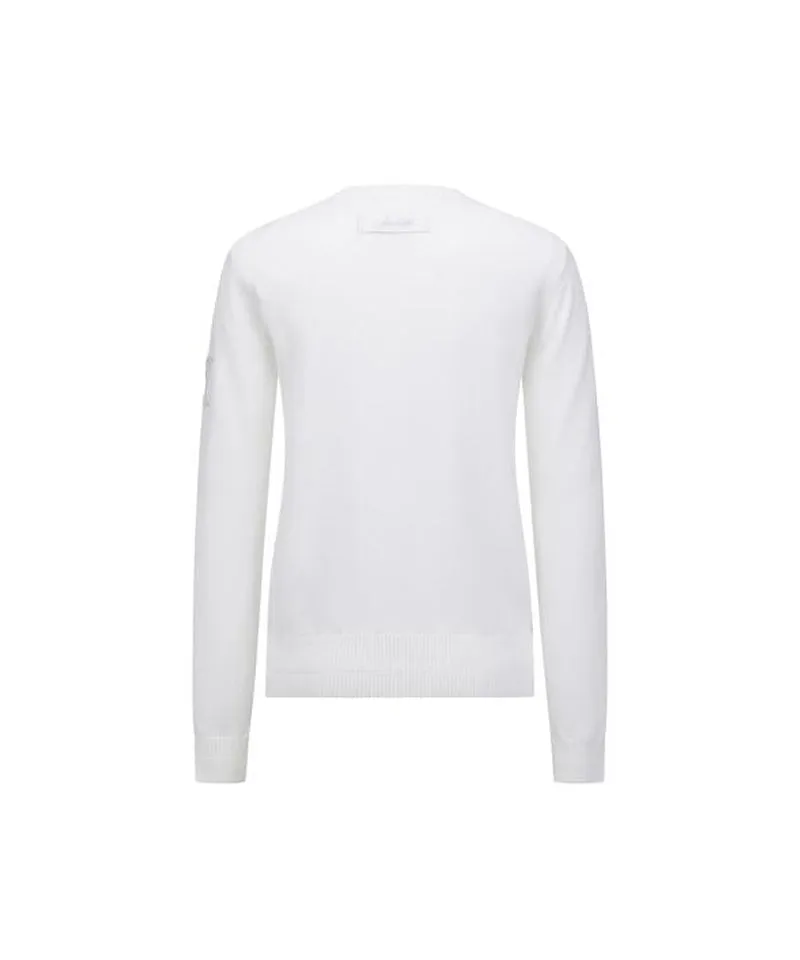 ANEW Golf Women Logo Pattern Wind Block Pullover - Ivory