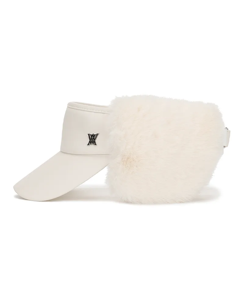 ANEW Golf Women Widen Fur Visor - White