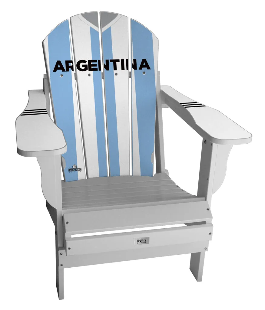 Argentina Complete Custom with personalized name World Soccer Chair Mini