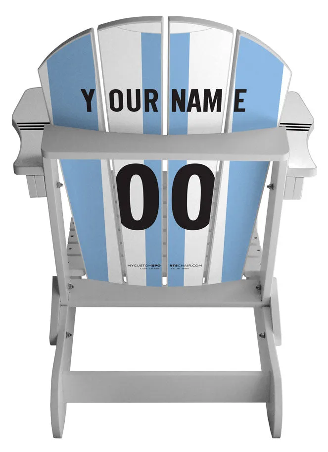 Argentina Complete Custom with personalized name World Soccer Chair Mini