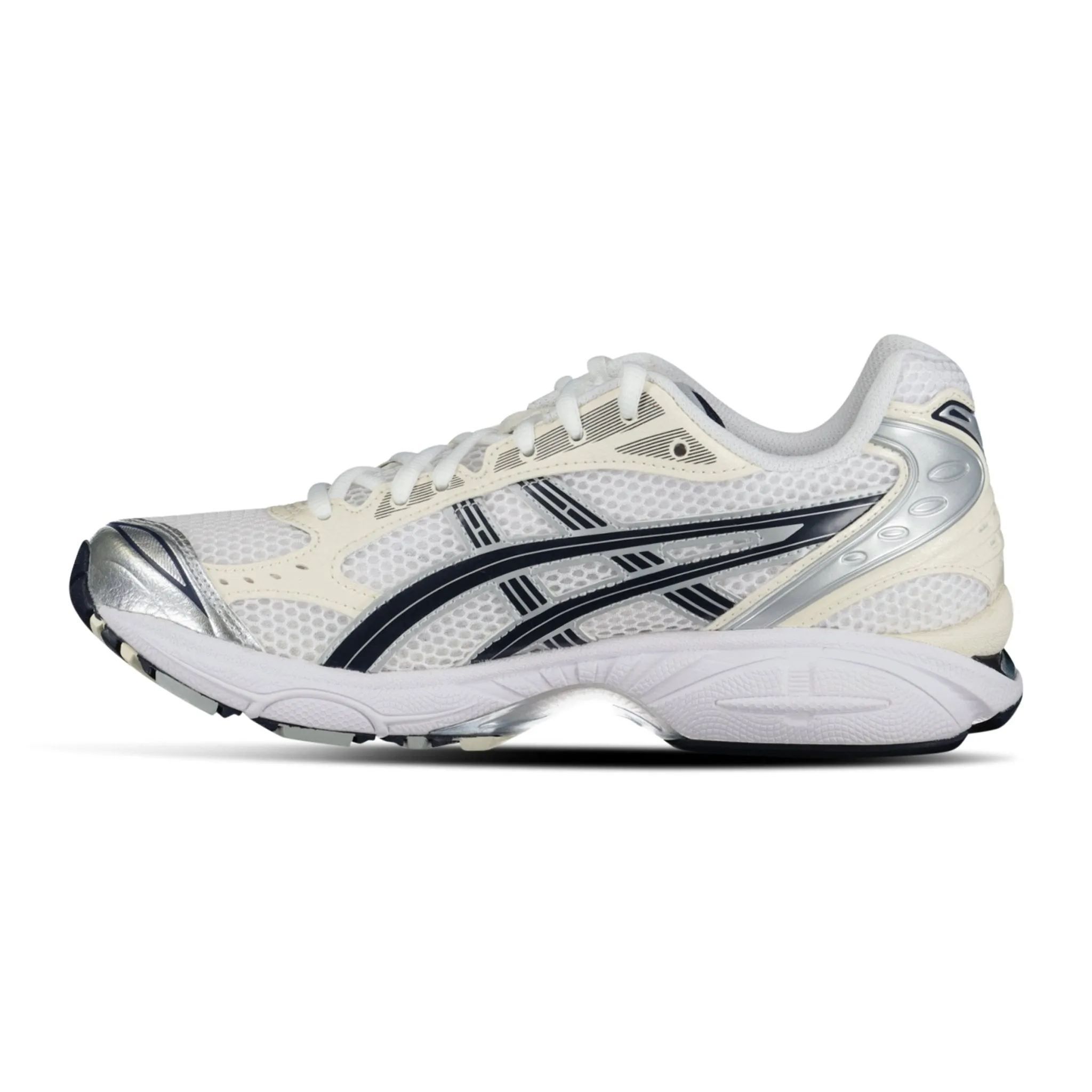 ASICS GEL KAYANO 14 WHITE/NAVY WOMEN'S TRAINERS