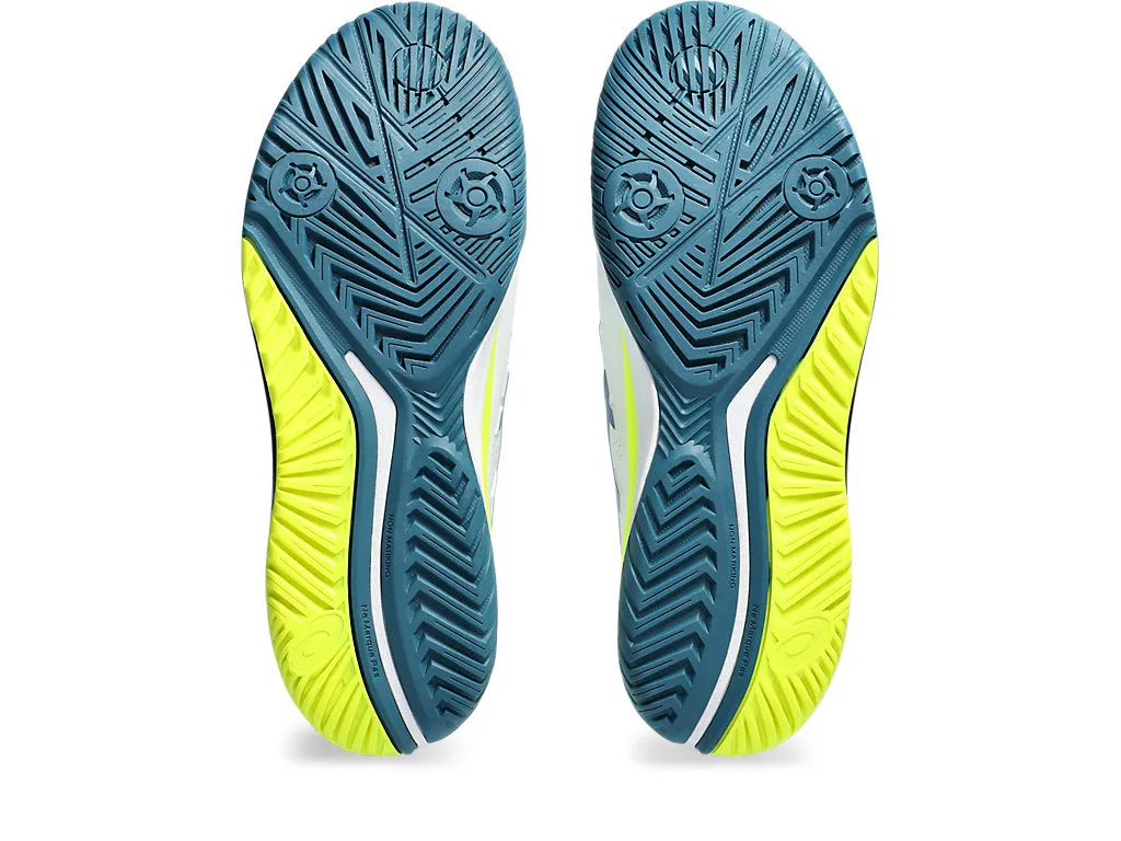 Asics Men'S GEL-RESOLUTION 9 Wide (2E) CPS Shoes in White/Restful Teal