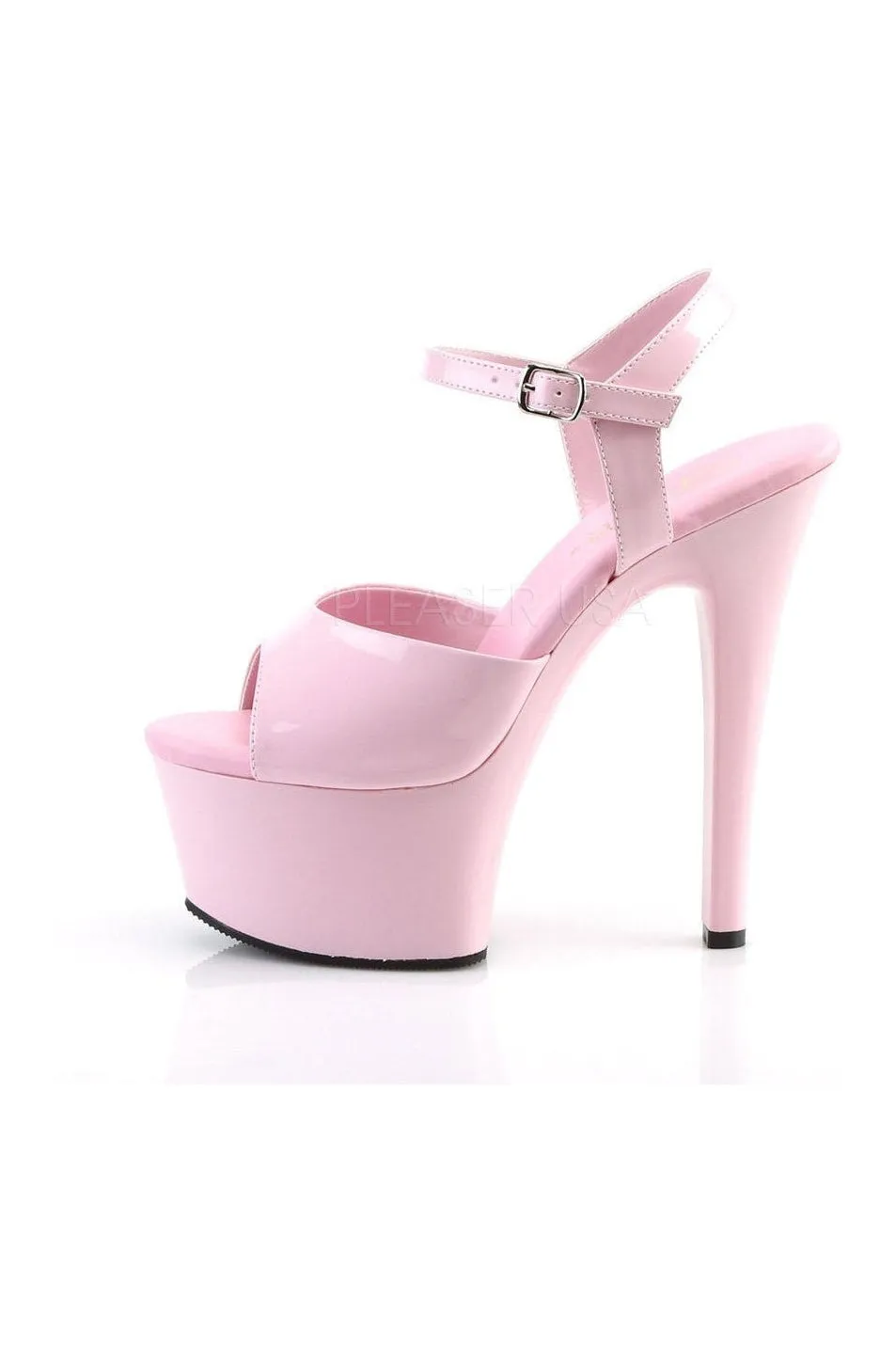 ASPIRE-609 Platform Sandal  | Pink Patent