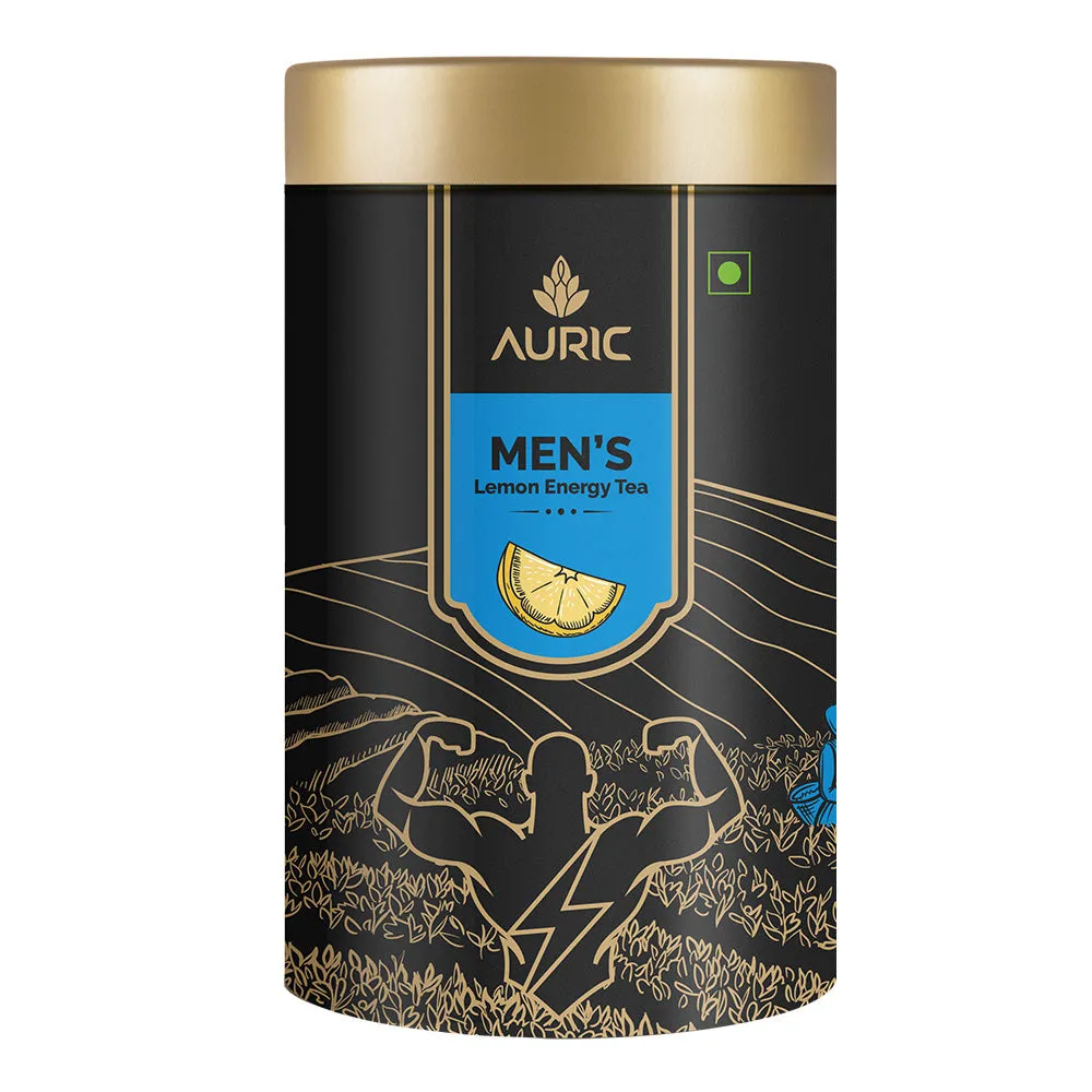 Auric Men's Energy Tea with Pure Shilajit Resin & 13 herbs - 50 Sachets