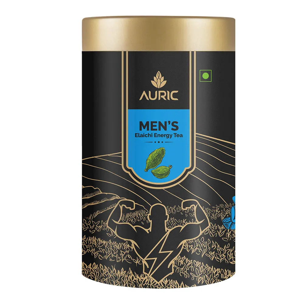 Auric Men's Energy Tea with Pure Shilajit Resin & 13 herbs - 50 Sachets