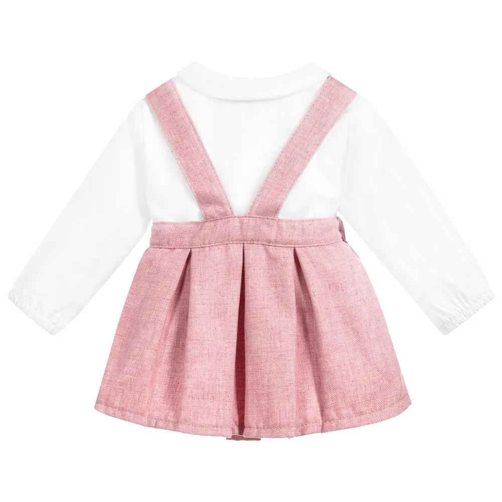 Babidu Pink & White Skirt Set