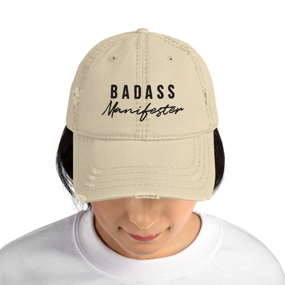 Badass Manifester | Distressed Dad Hat