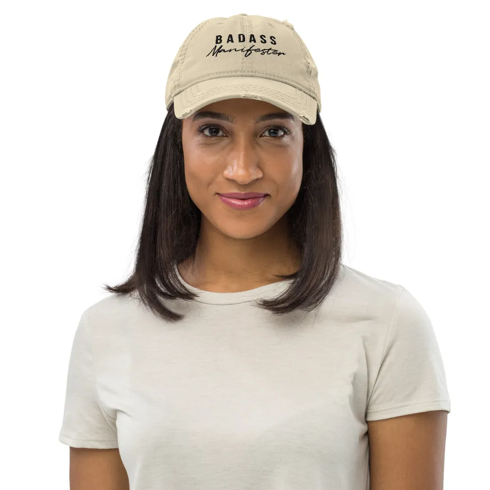 Badass Manifester | Distressed Dad Hat