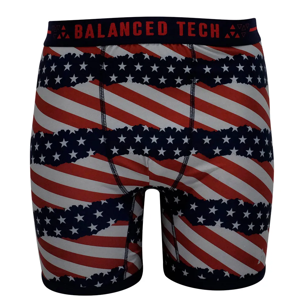 BALANCED TECH AMERICANA LIFE PERFORMANCE BOXER BRIEF