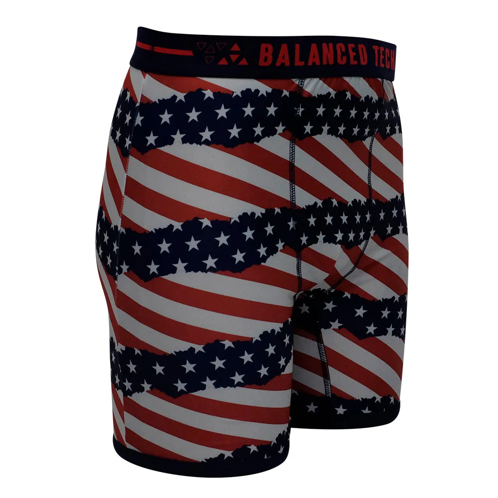 BALANCED TECH AMERICANA LIFE PERFORMANCE BOXER BRIEF