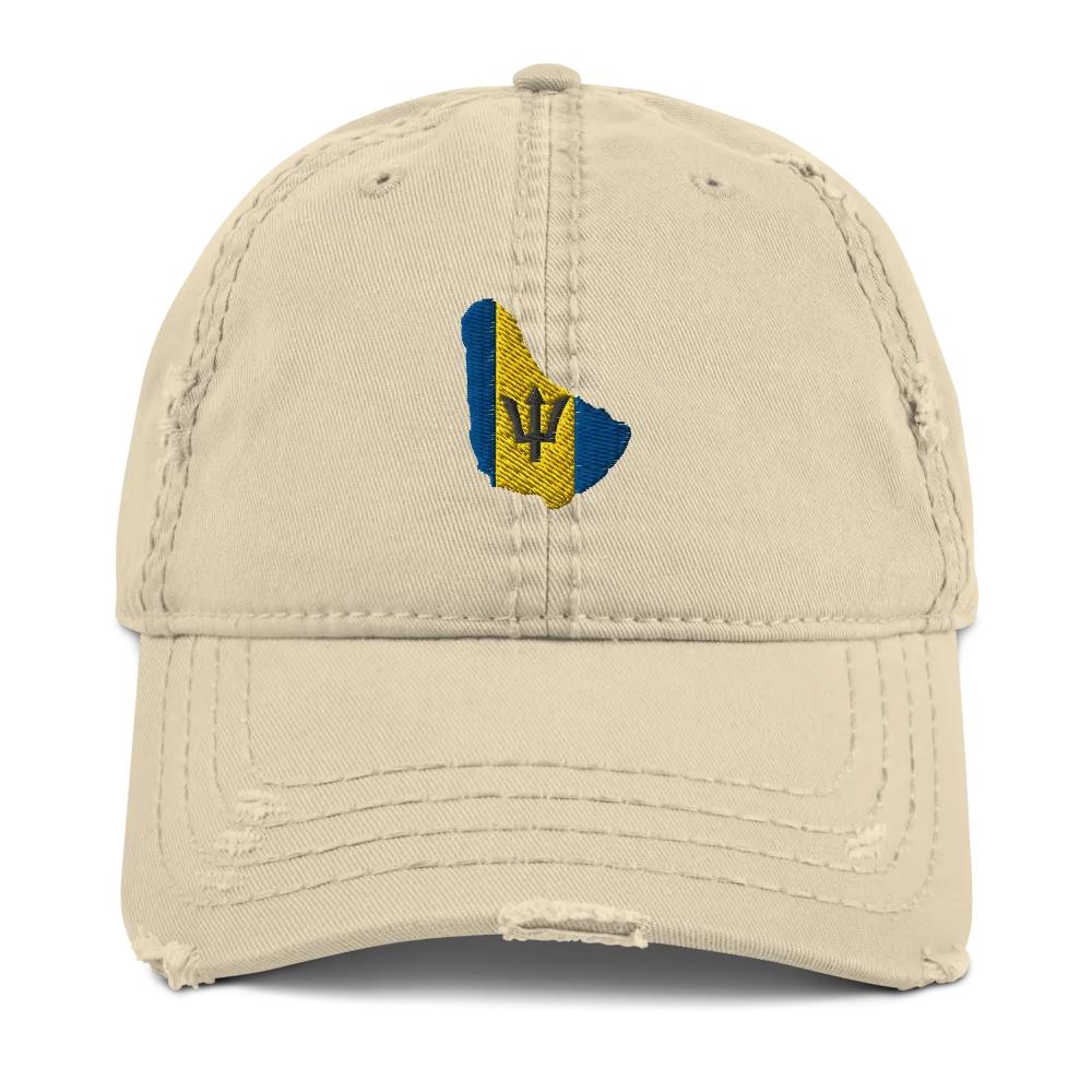 Barbados Distressed Dad Hat
