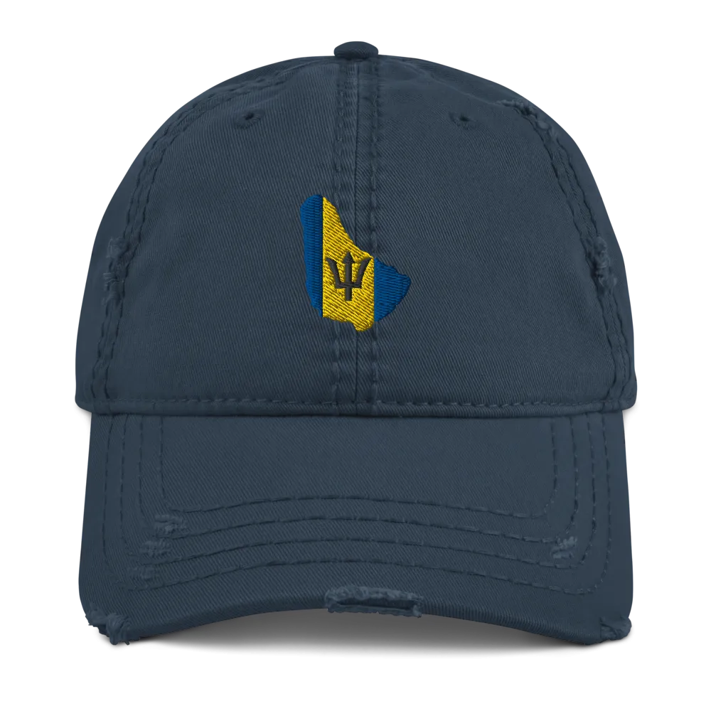 Barbados Distressed Dad Hat