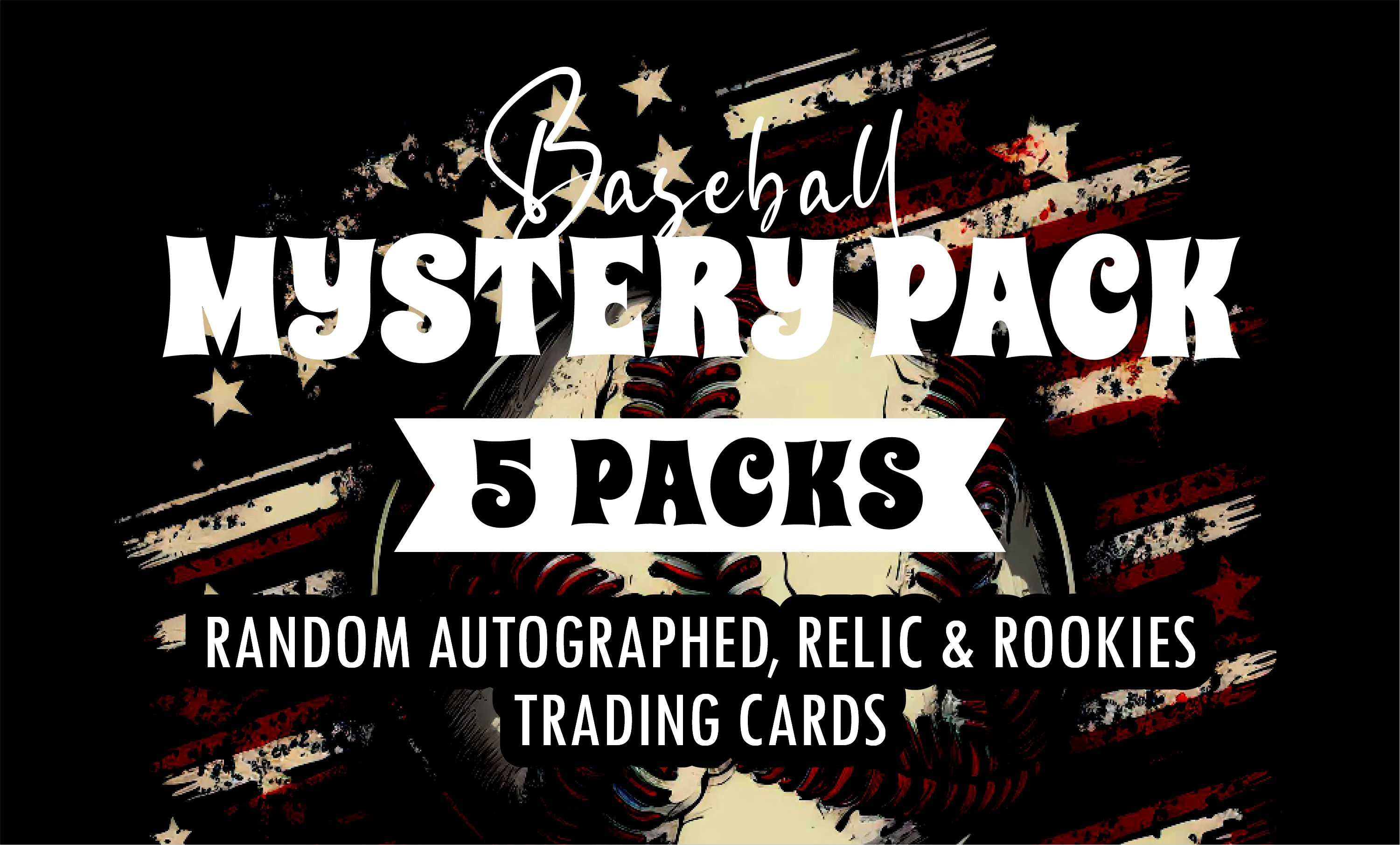 Baseball Mystery 5 Packs (Random Autographed, Relic & Rookies Trading Cards)