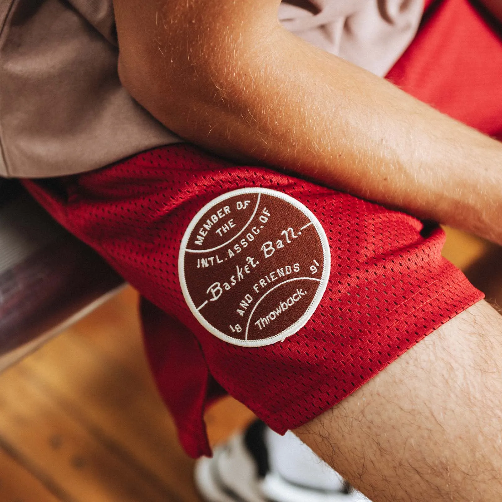 Basketball & Friends Fundamentals Members Mesh Shorts - Bordeaux