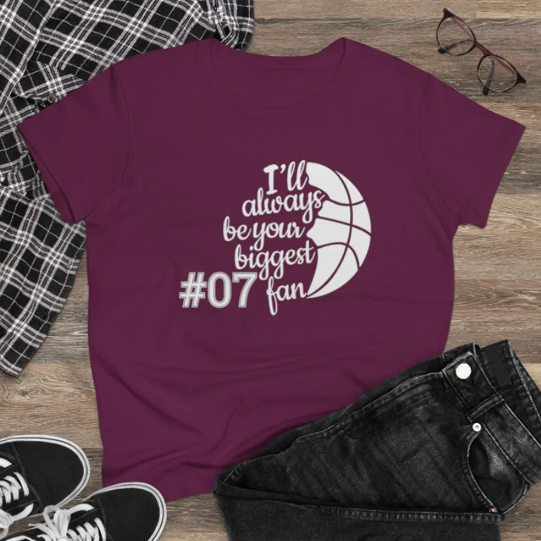 Basketball Personalized Women's Tee - Your Biggest Fan