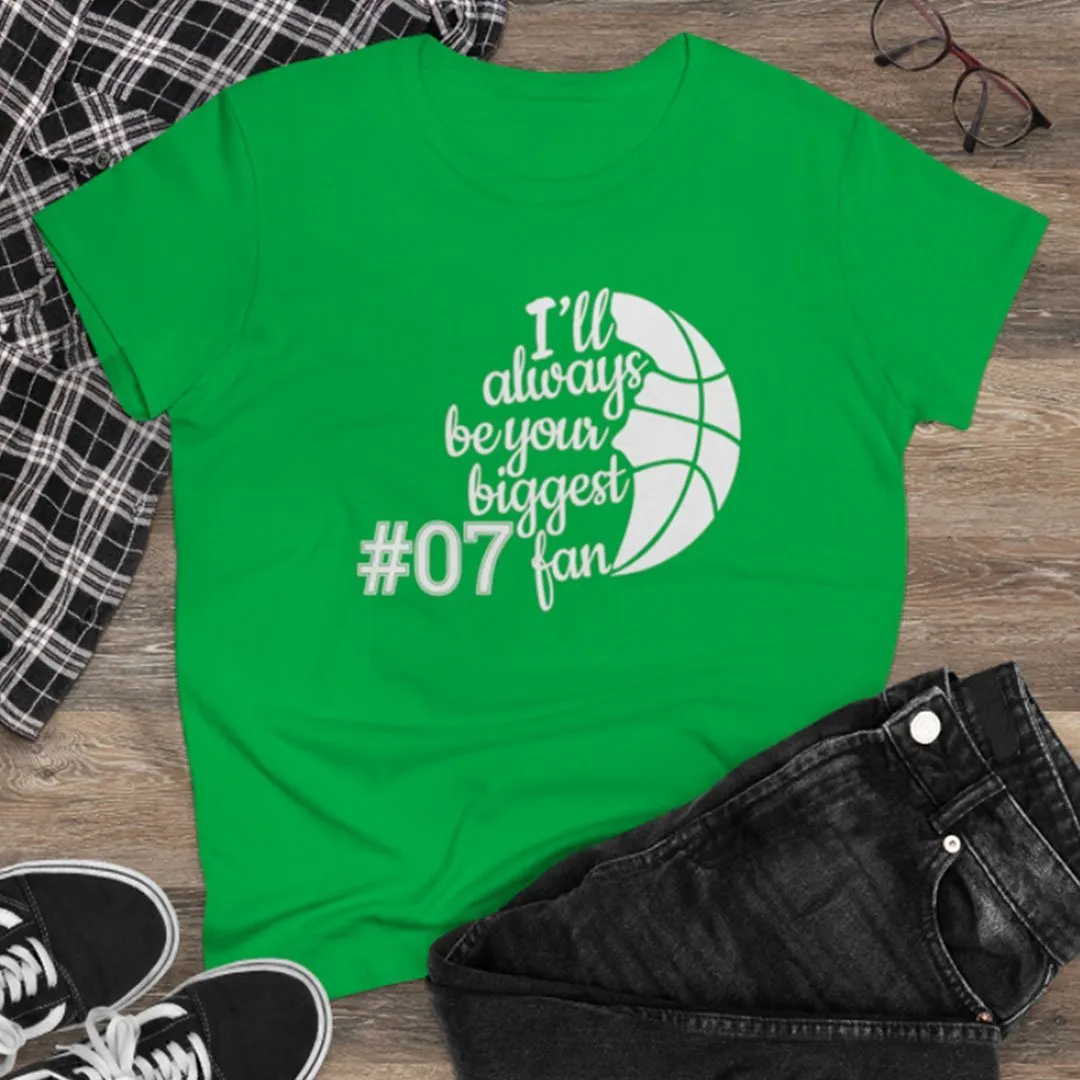 Basketball Personalized Women's Tee - Your Biggest Fan
