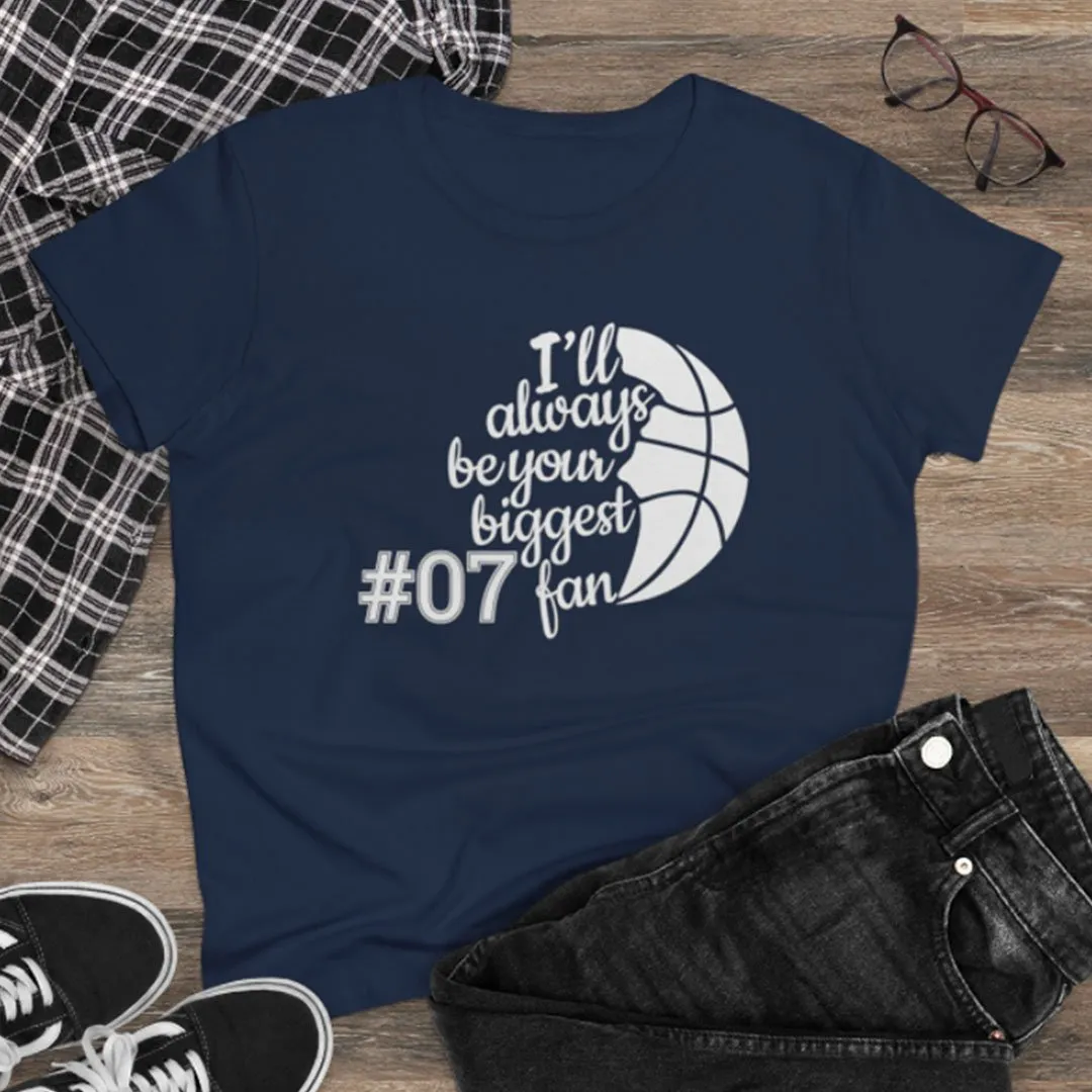 Basketball Personalized Women's Tee - Your Biggest Fan