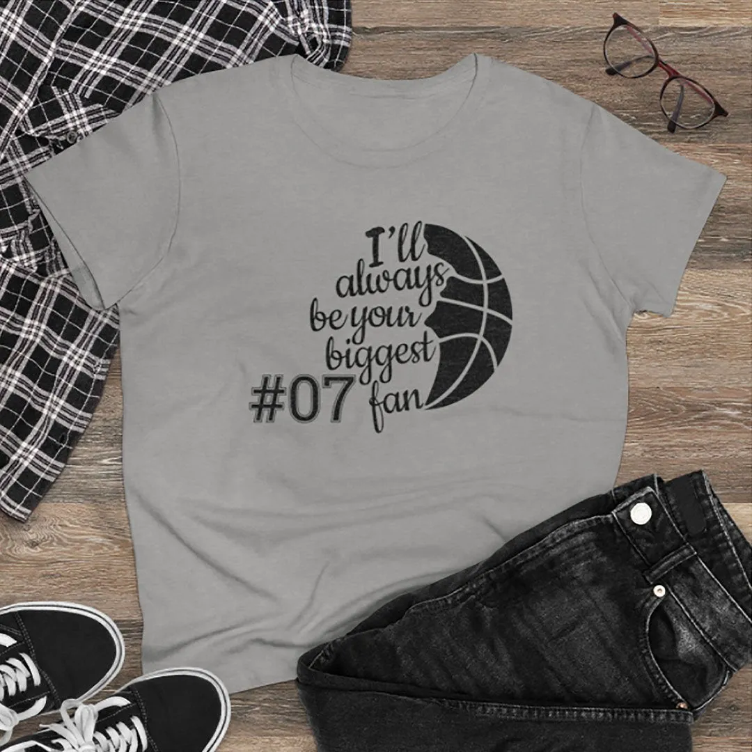 Basketball Personalized Women's Tee - Your Biggest Fan
