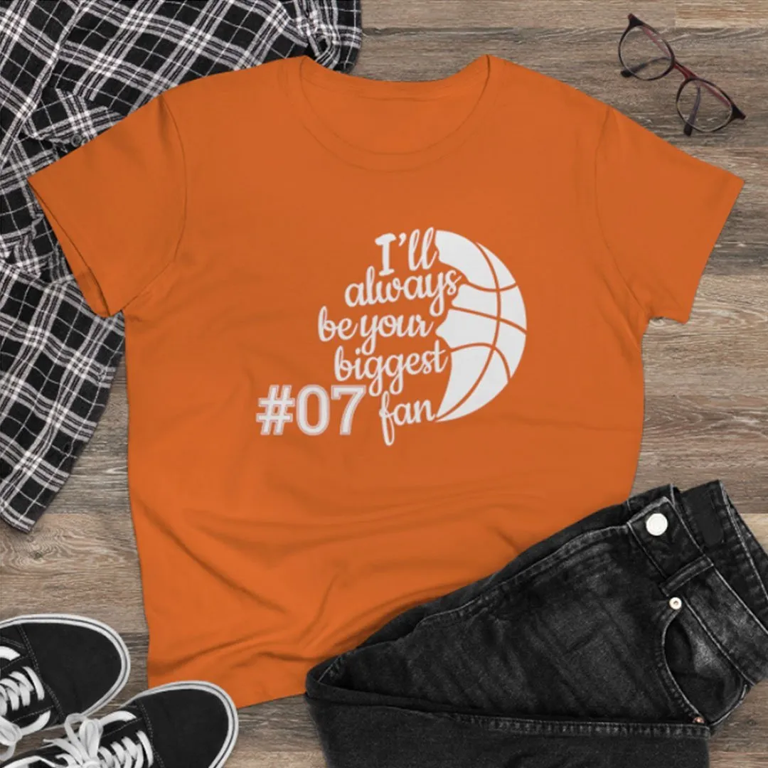 Basketball Personalized Women's Tee - Your Biggest Fan