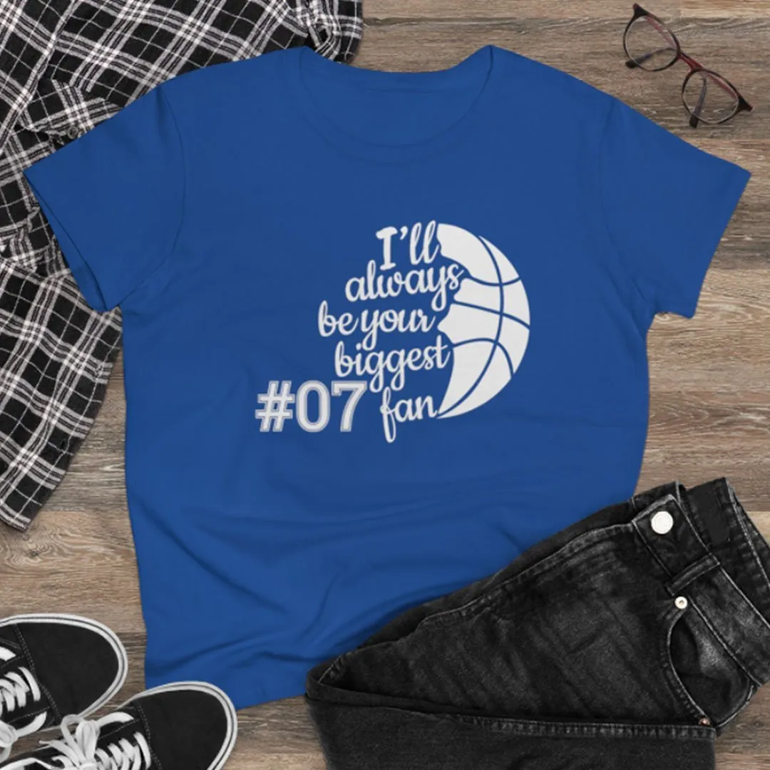 Basketball Personalized Women's Tee - Your Biggest Fan