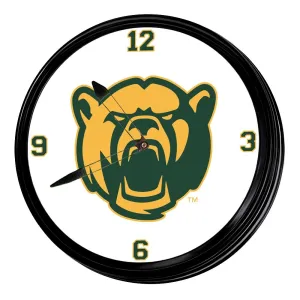 Baylor Bears: Bear Logo - Retro Lighted Wall Clock