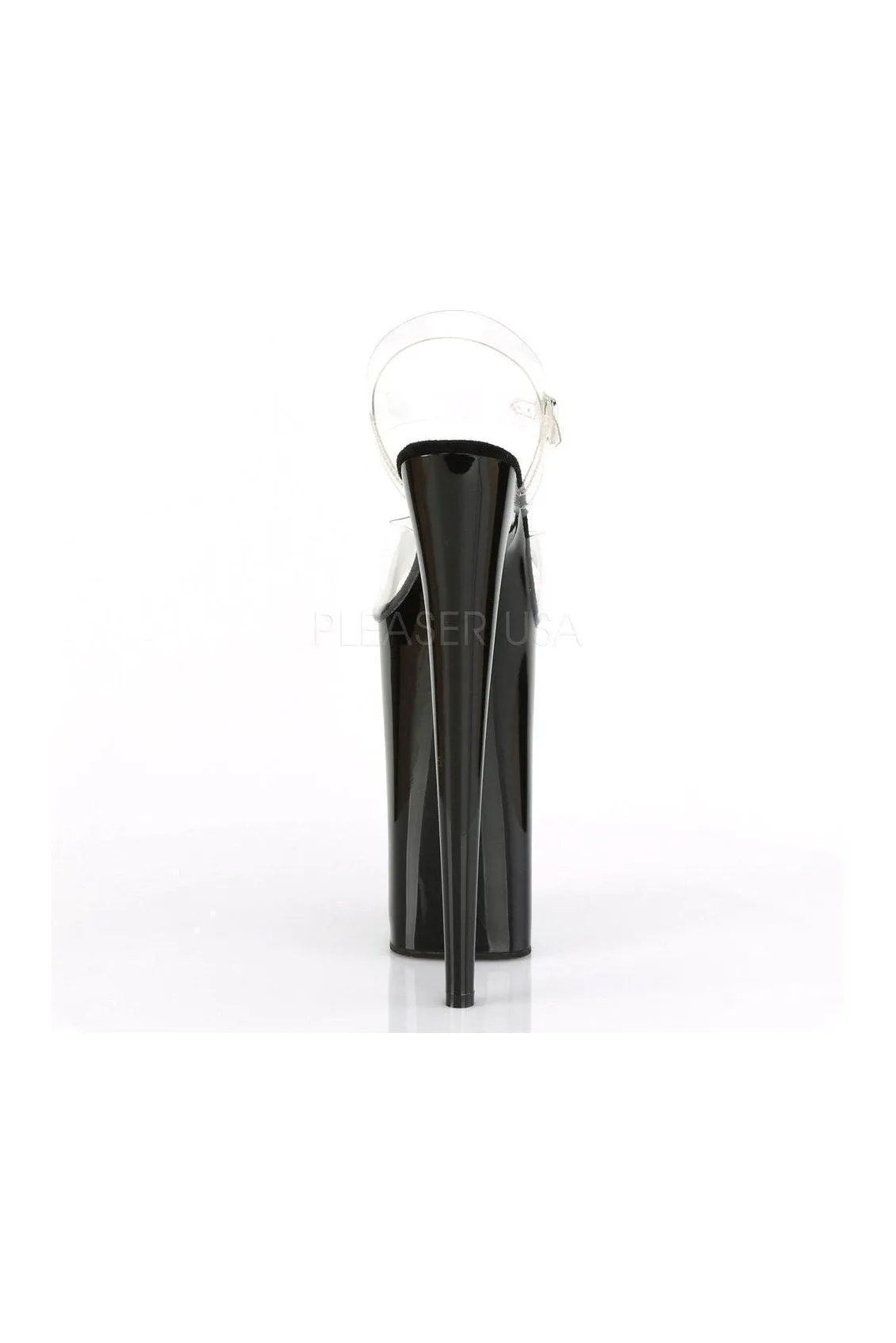 BEYOND-008 Platform Sandal | Black Vinyl