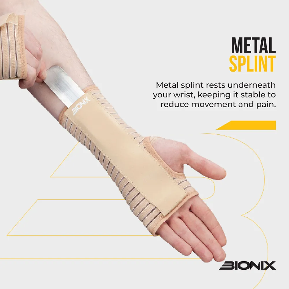Bionix BEIGE WRIST SUPPORT - RIGHT SMALL to EXTRA LARGE - Hand and Wrist Support