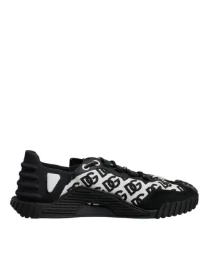 Black Logo Lace Up Low Top NS1 Sneakers Shoes
