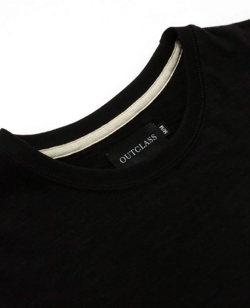 Black Slub S/S T-Shirt