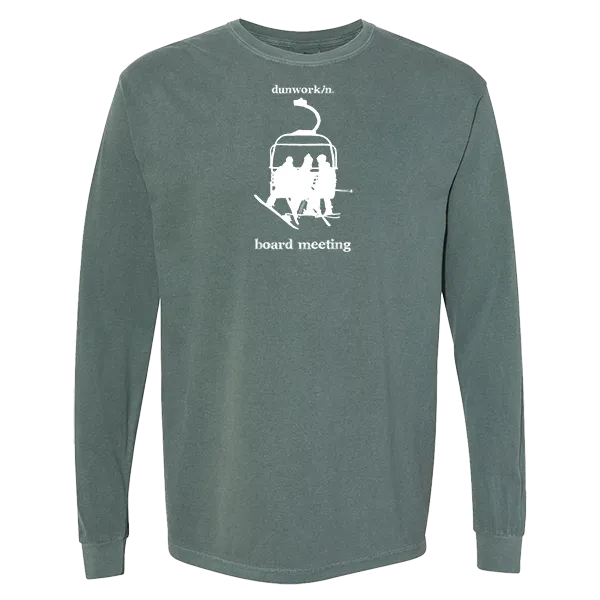 Board Meeting Chairlift Men's Long Sleeve Tee