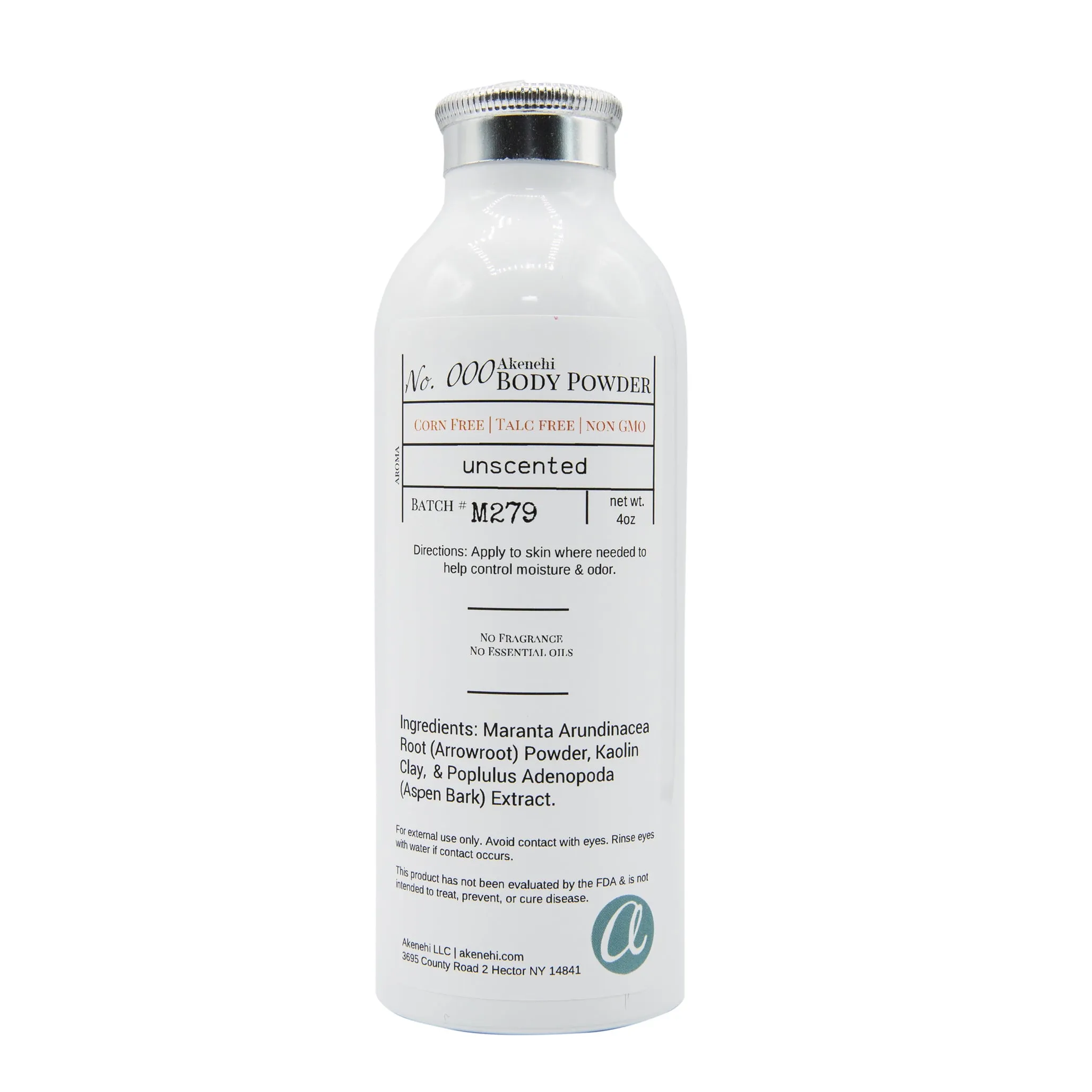 Body Powder Scent #000 | Unscented, Fragrance Free