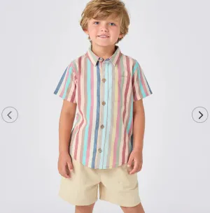 Boys Jack Shirt - Multi Vintage Stripe
