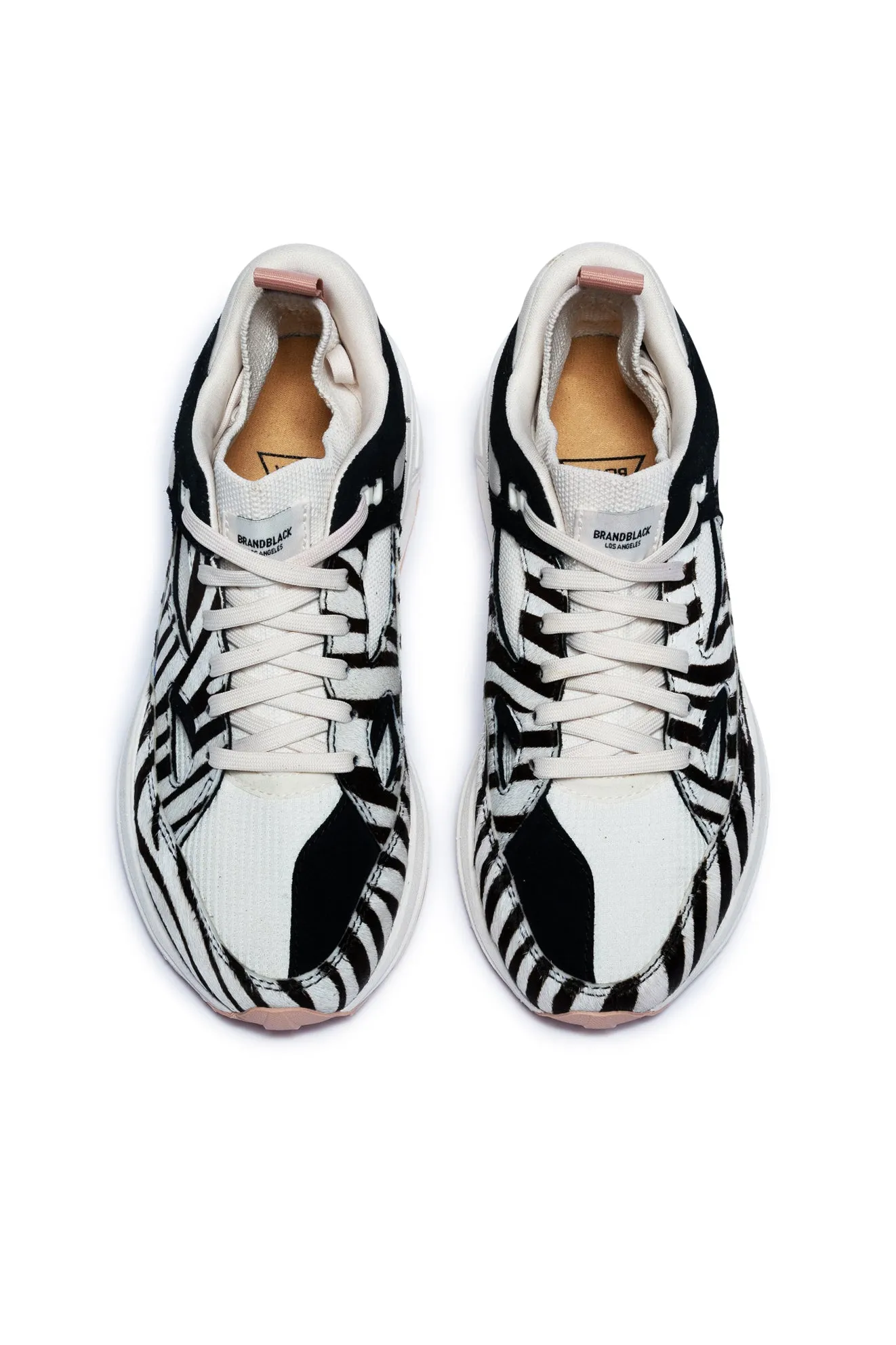 Brandblack Women's Aura Ponyhair White Black Pony