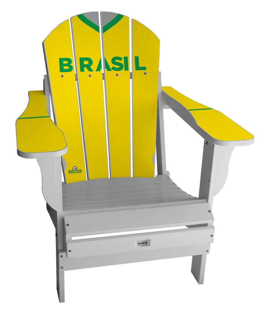 Brazil Complete Custom with personalized name World Soccer Chair