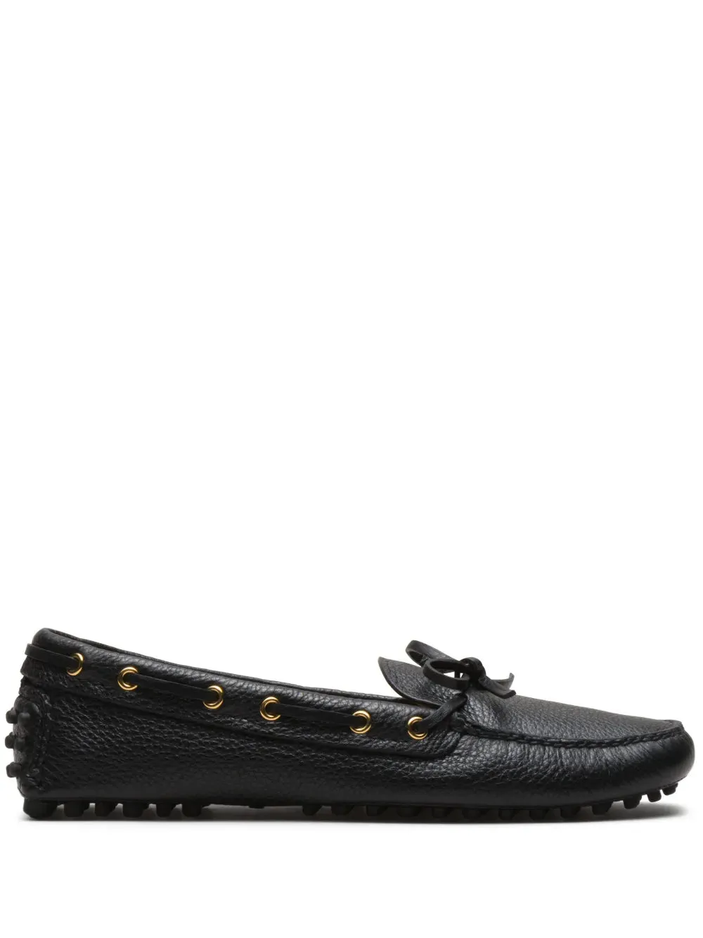 Car Shoe grained-leather driving shoes