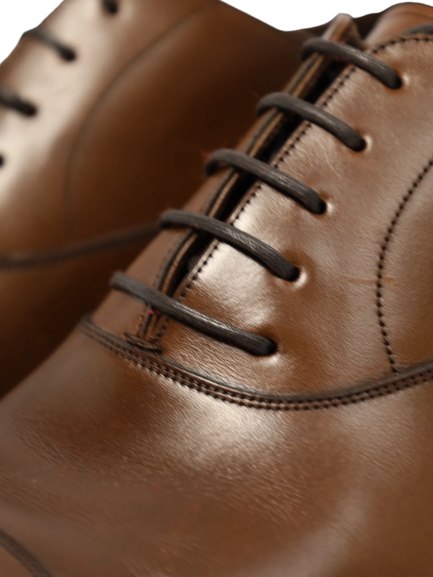 Carmina Dark Brown Cap Toe Oxford Lace-ups