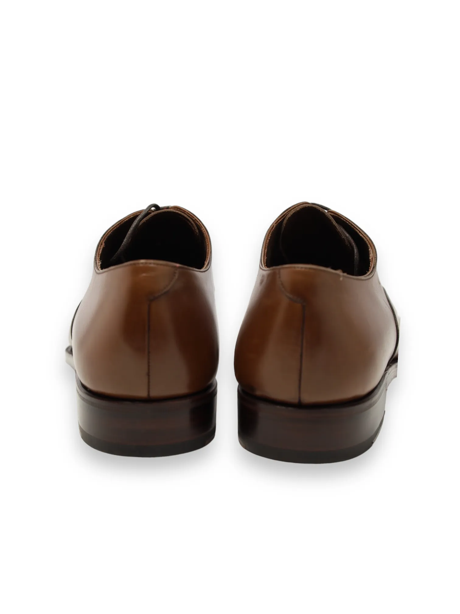Carmina Dark Brown Cap Toe Oxford Lace-ups