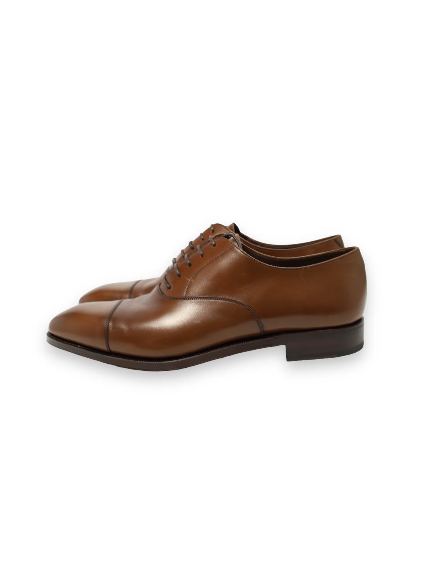 Carmina Dark Brown Cap Toe Oxford Lace-ups