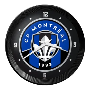 CF Montréal: Ribbed Frame Wall Clock