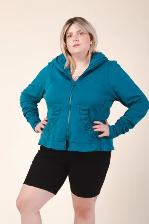 Cloak Hoodie in Peacock